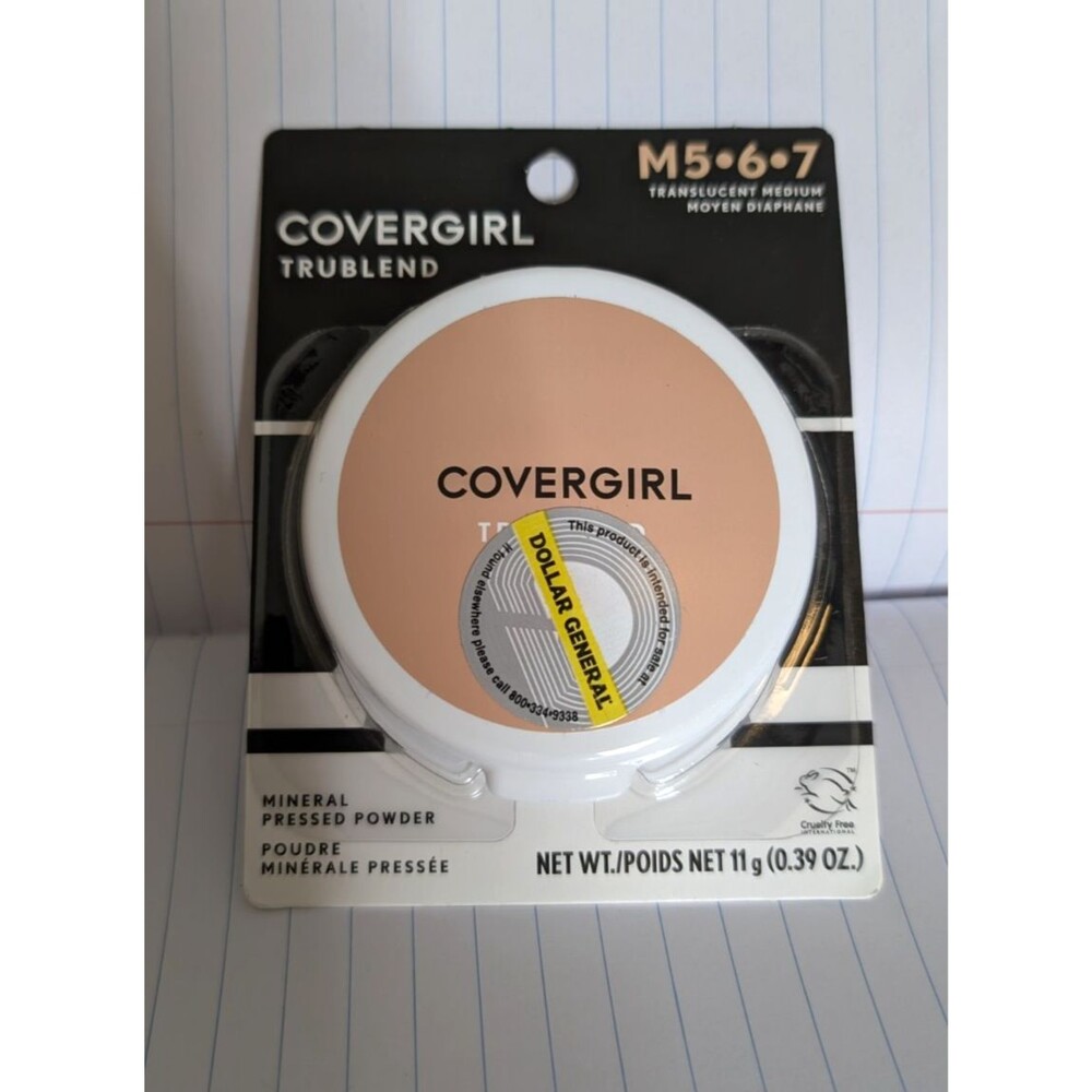 Covergirl Trublend Mineral Pressed Powder M567 Translucent Medium M5.6.7 M 5 6 7